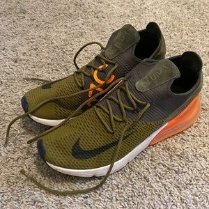 Nike AirMax 270 flyknit - green/orange